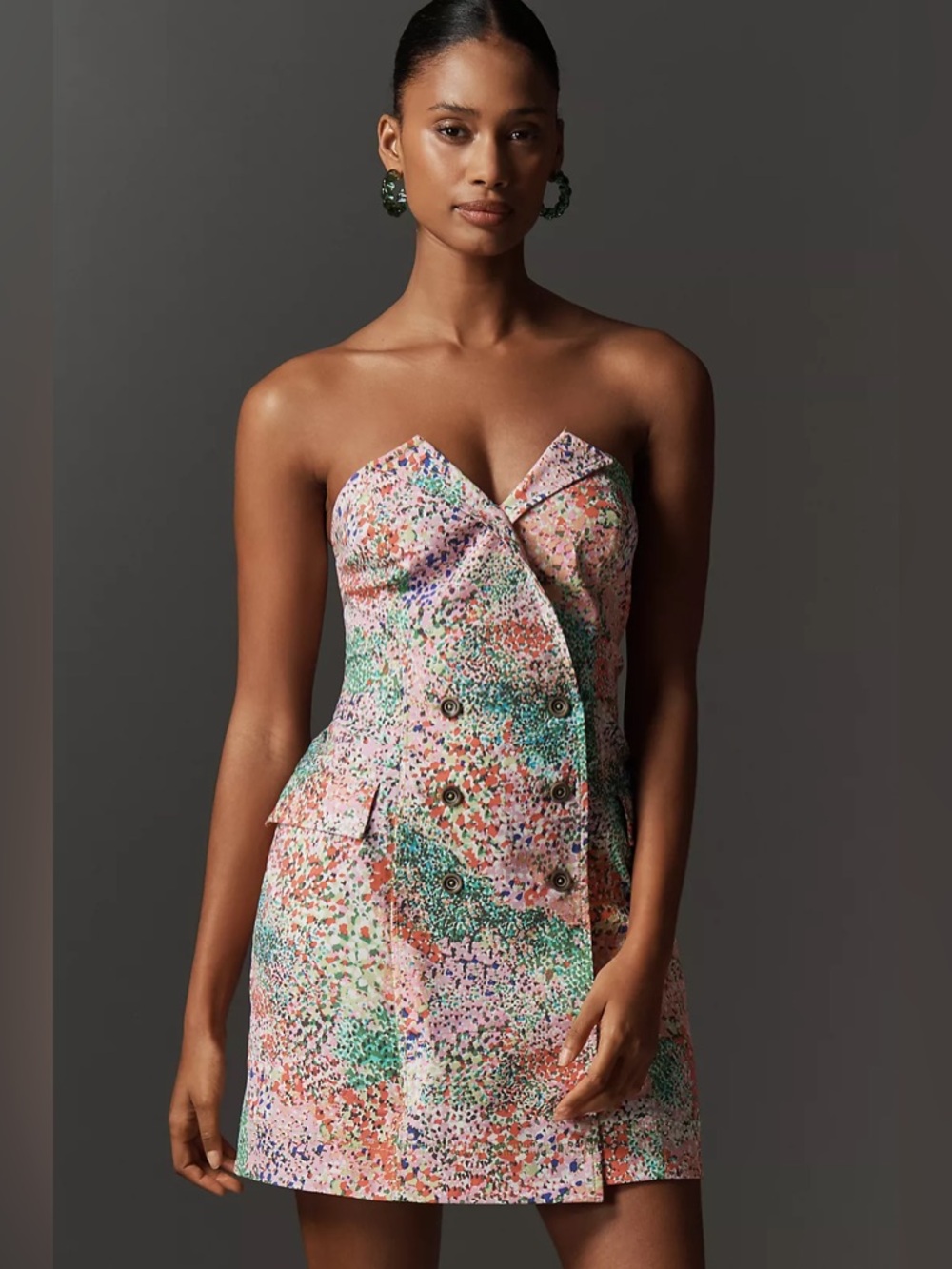Maeve Blazer Shift Mini Dress - Picture 2 of 9